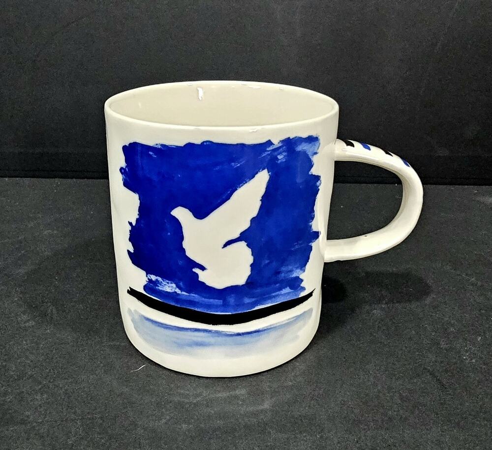 Anthropologie Dove - Hotel Magique 16oz Coffee Tea Mug Cup - NEW